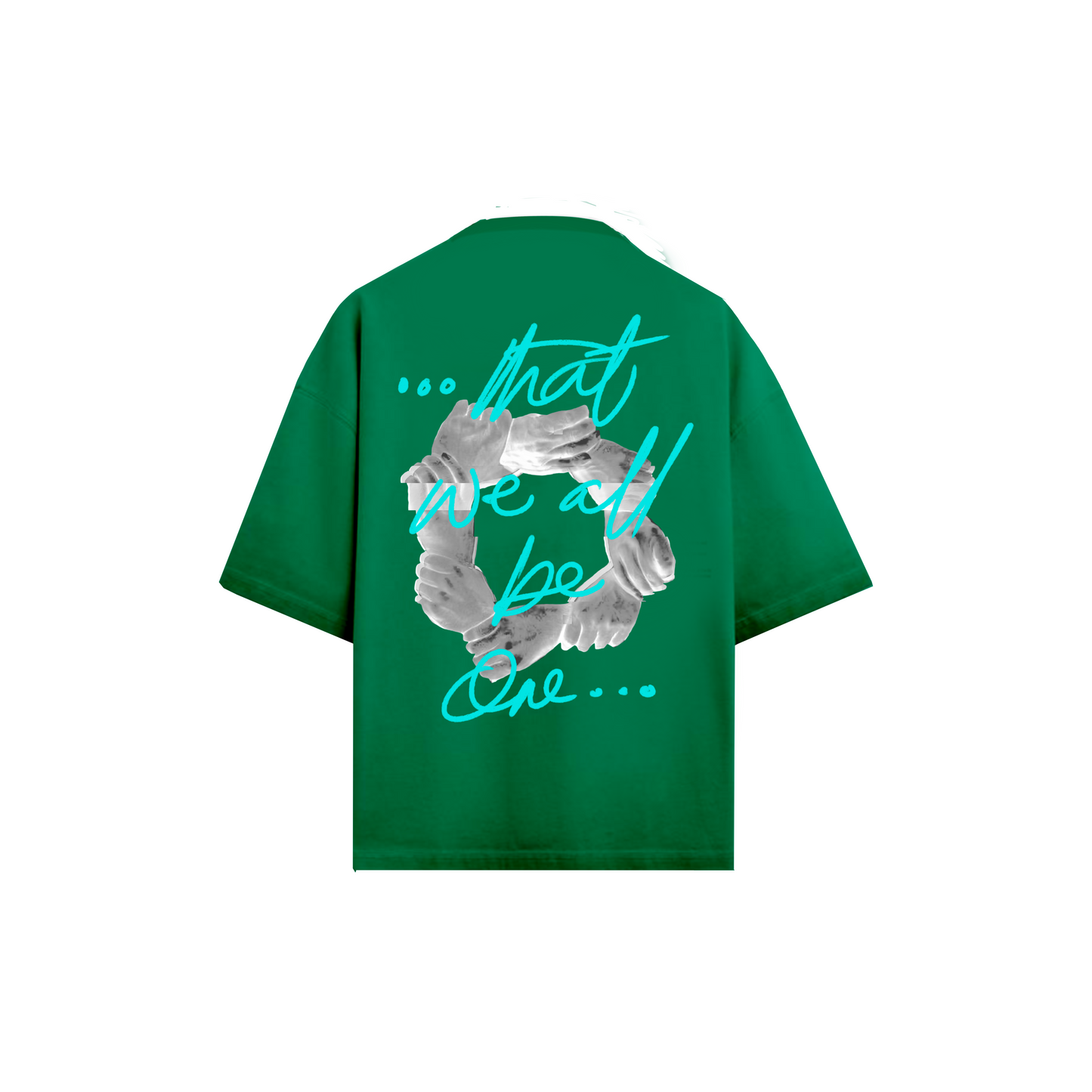 That We All Be One "BE ONE" - Green Short Sleeve T-shirt
