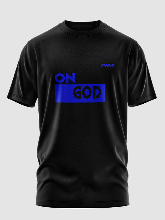 ON God(Original) - Black Tee (Blue Logo) - T-Shirt