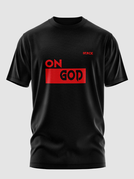 ON God(Original) - Black Tee (Red Logo) - T-Shirt