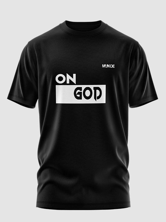 ON God (Original) - Black Tee (White Logo) - T-Shirt