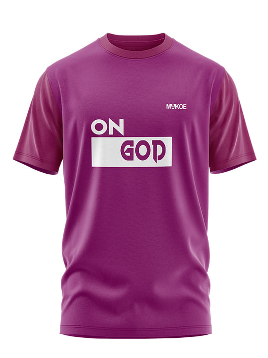 ON God (Original) - Purple T-Shirt (White Logo)