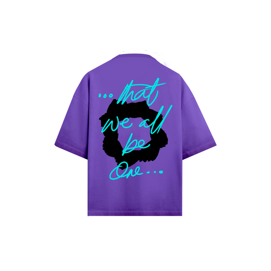 That We All Be One "BE ONE" - Pulple Short Sleeve T-shirt