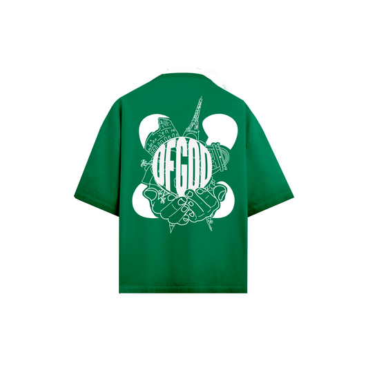 Whole World in His Hands "Globe" - Green Short Sleeve T-shirt