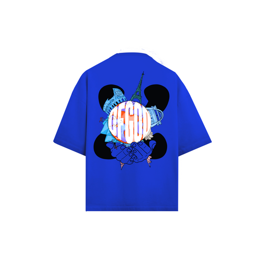 Whole World in His Hands "Globe" - Pulple Short Sleeve T-shirt